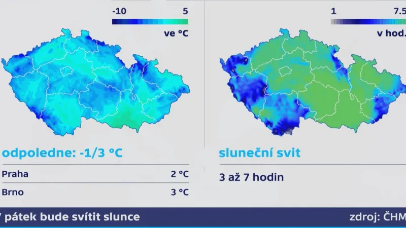 V pátek bude svítit slunce