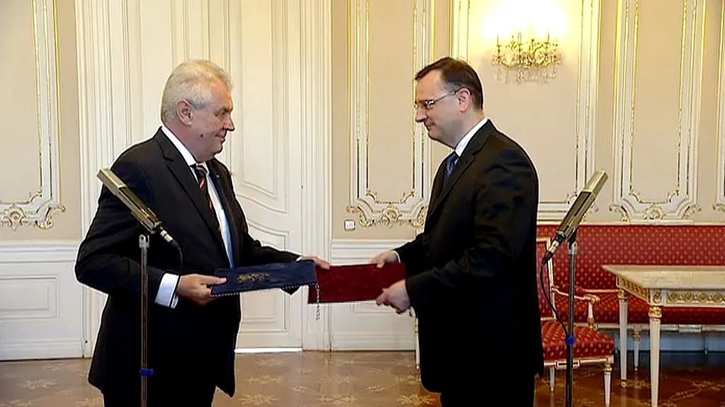 Miloš Zeman a Petr Nečas