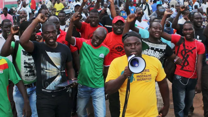 Demonstrace v Ouagadougou