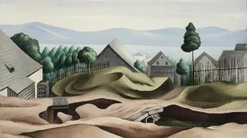 Jan Zrzavý, Krucemburk –⁠⁠⁠⁠⁠⁠ U tří křížů, 1923 (z expozice na zámku v Telči)