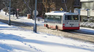 Sníh v Kobylisích v Praze – 3. 1. 2026