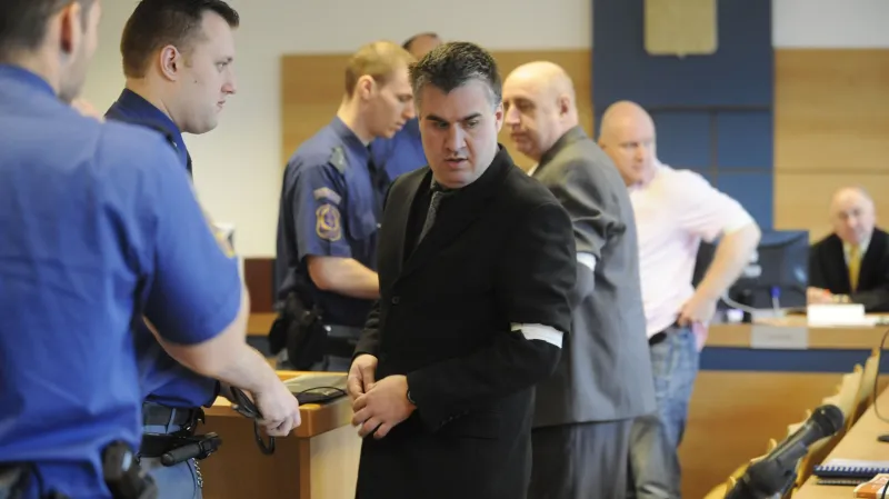 Hlavní obžalovaní: Tomáš Křepela, Jiří Vacula a Rudolf Fian (zleva)