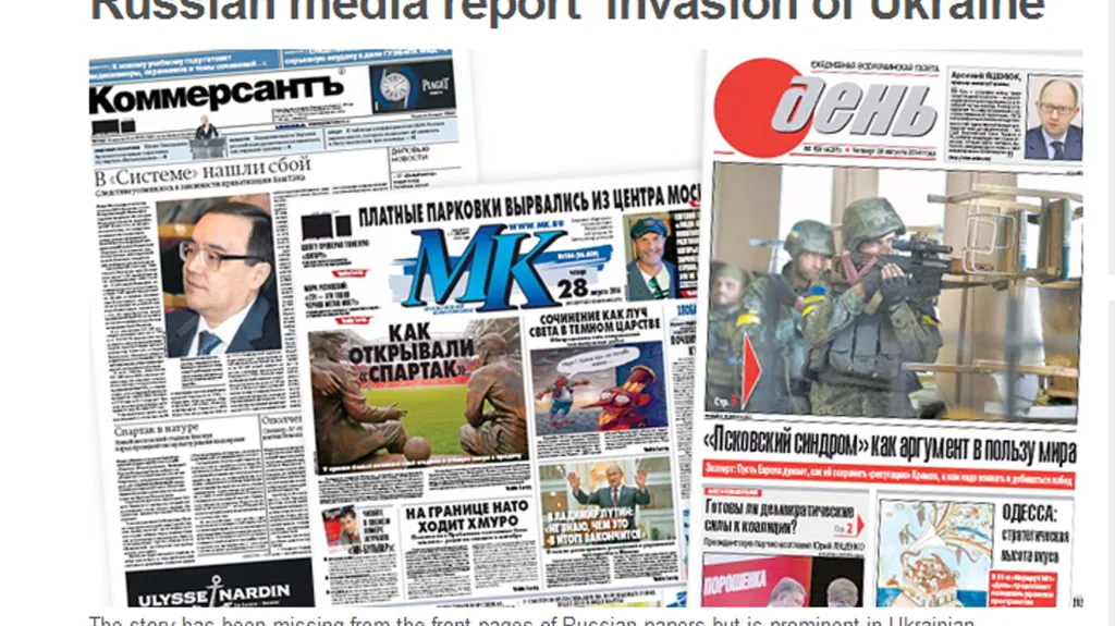 Ruský tisk o situaci na Ukrajině