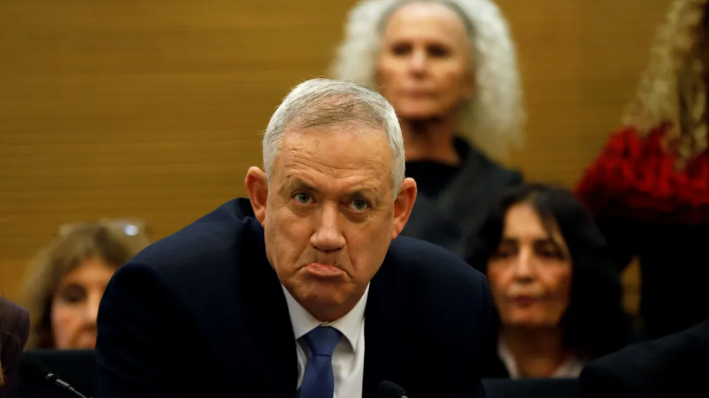 Benny Gantz v parlamentu