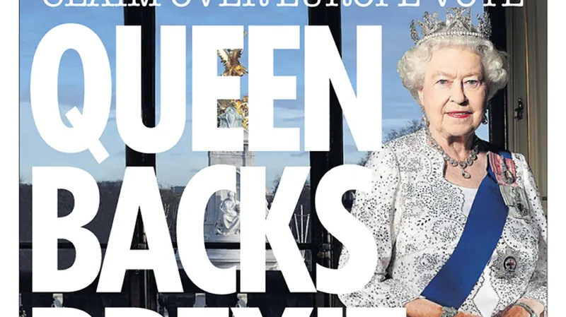 Výtisk bulvárního deníku The Sun