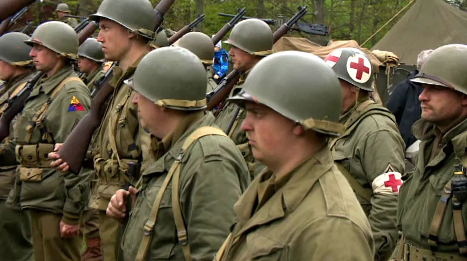 Nadšenci v amerických uniformách