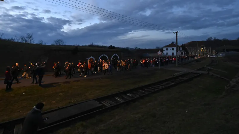 Průvod světel v Terezíně