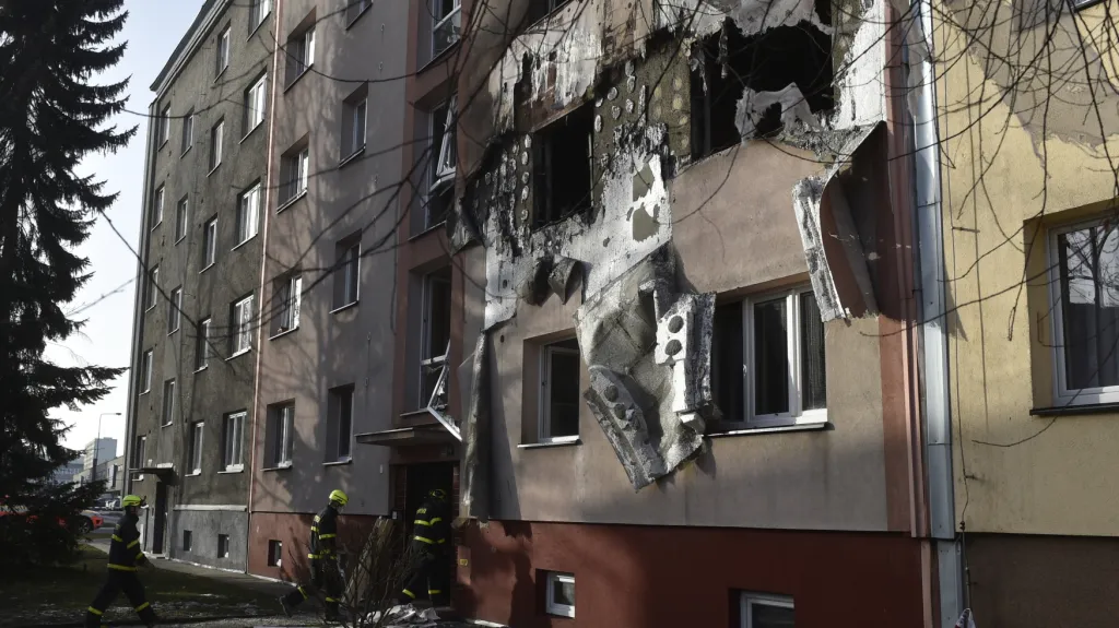 Dům v Ostravě-Hrabůvce po výbuchu varny pervitinu