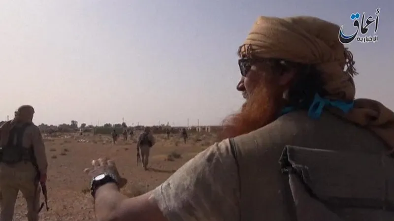 Z nahrávky islamistů poblíž Palmýry