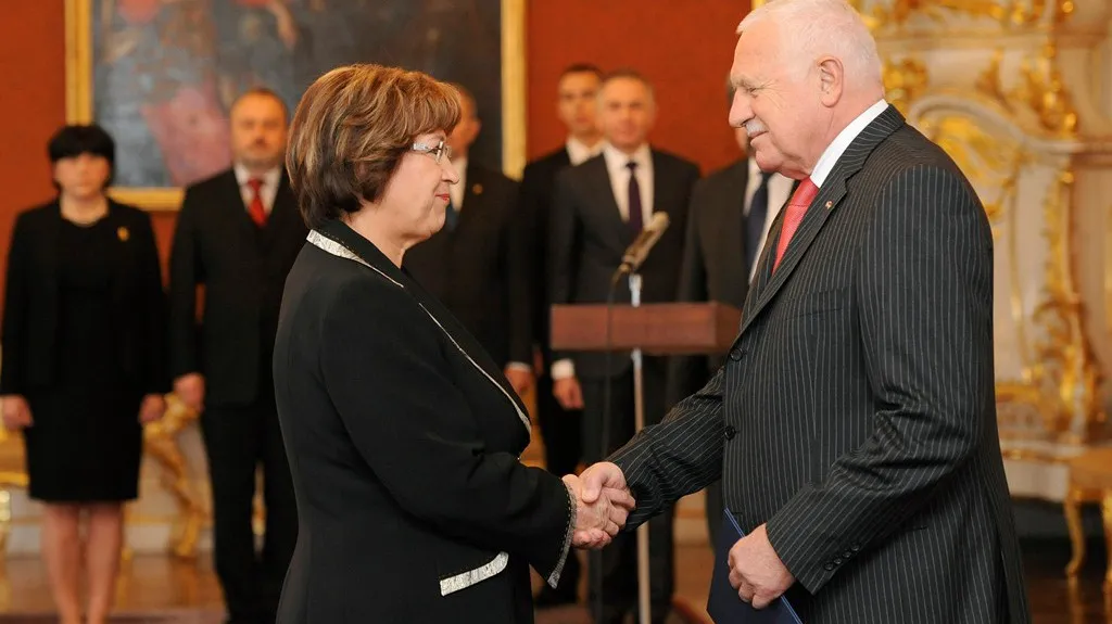 Ludmila Müllerová a Václav Klaus