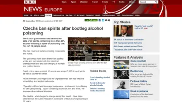 BBC informuje o prohibici v Česku