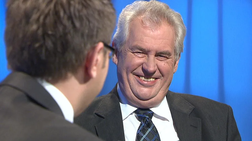 Miloš Zeman v Otázkách Václava Moravce