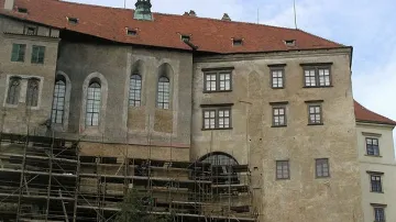 Oprava fasády hradu Český Krumlov