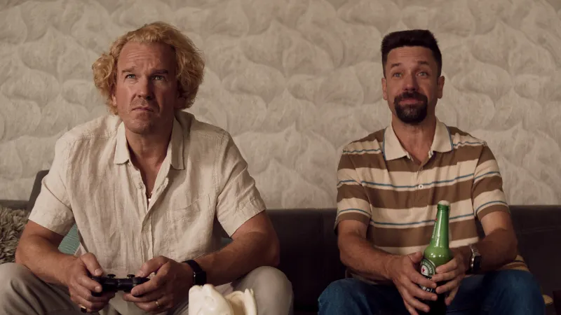 Stanislav Majer a Václav Neužil ve filmu Poberta