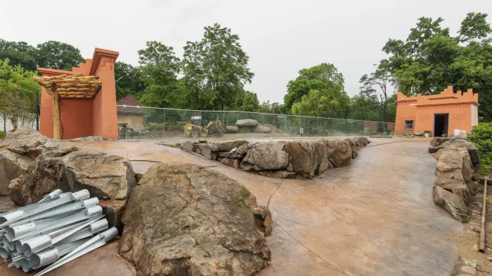 Plzeňská zoo dokončuje přestavbu výběhu pro lvy