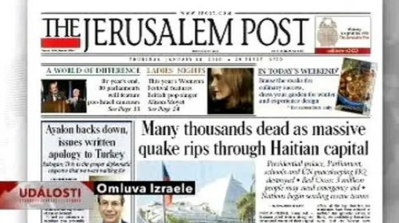 Ponížení tureckého diplomata v Izraeli