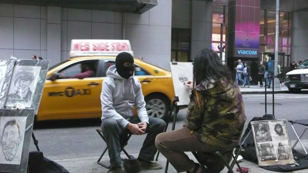 Banksy na Time Square