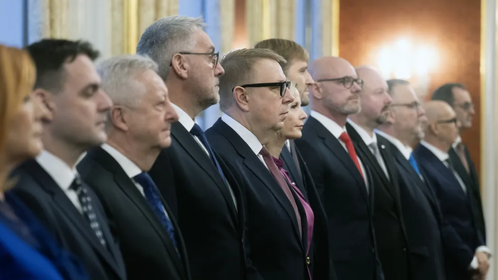 Ministři vlády Andreje Babiše (ANO) na snímku z 15. prosince 2025