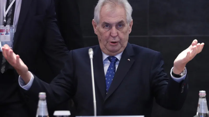 Miloš Zeman v Moskvě