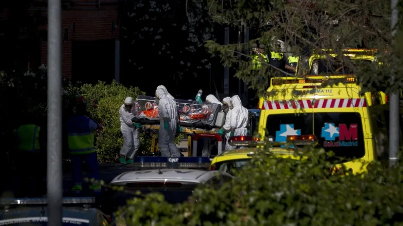 Převoz Miguela Pajarese do madridské nemocnice