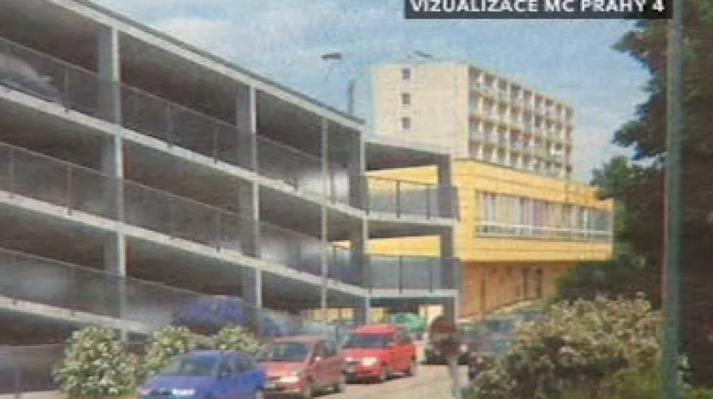 Návrh parkovacího domu v Praze 4