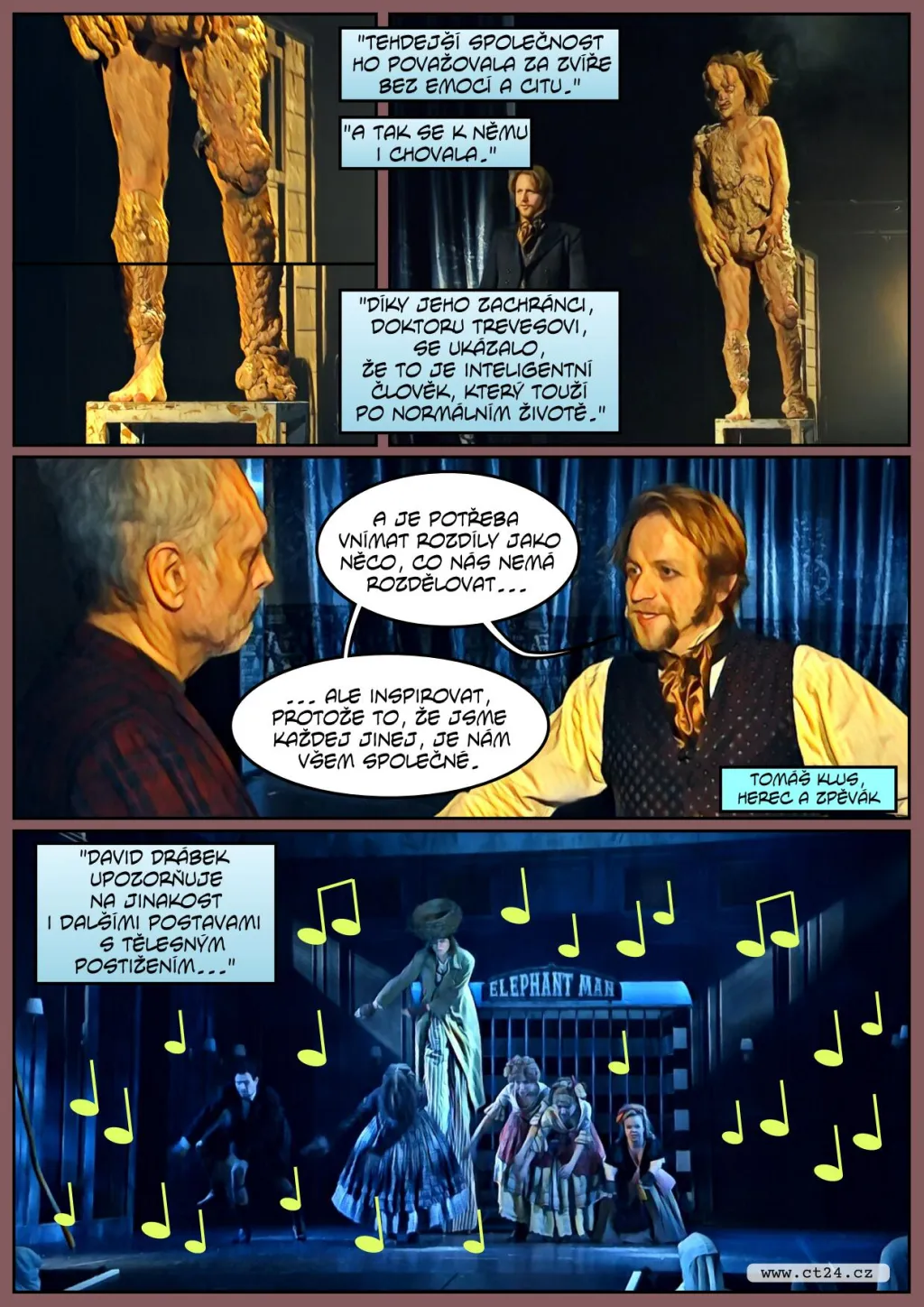 Příběh Sloního muže vznikl jako muzikál