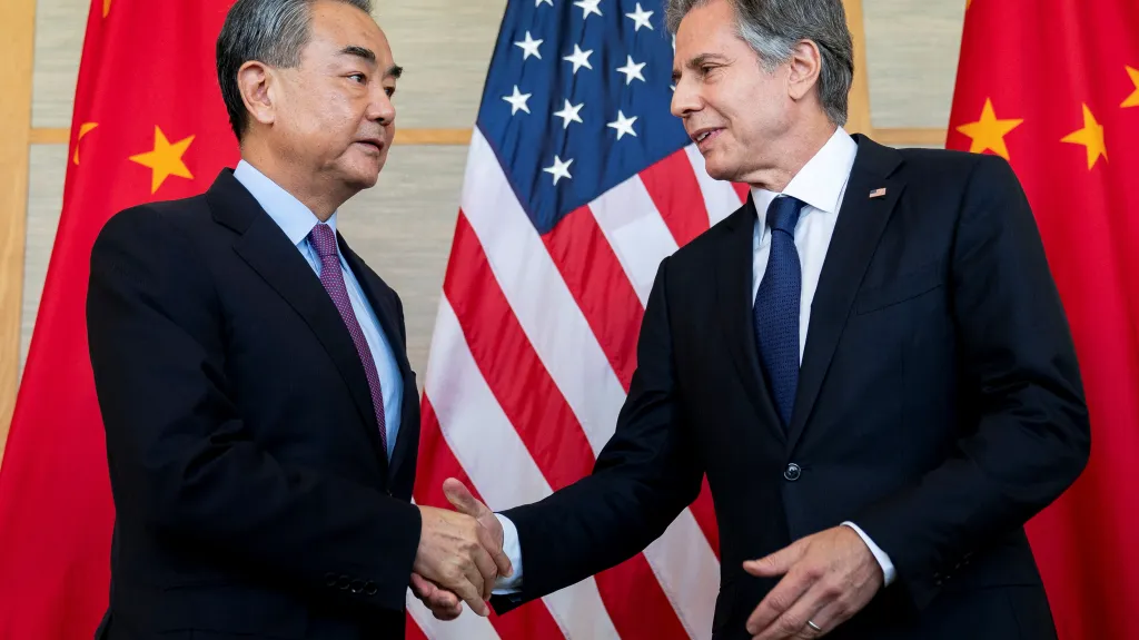 Wang I a Antony Blinken