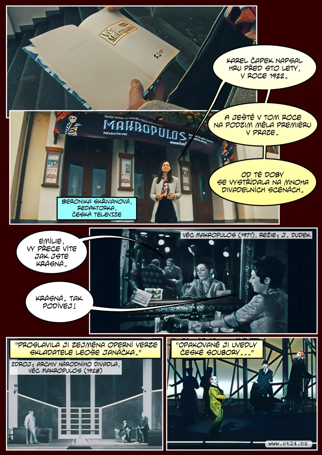 Čapkova hra Věc Makropulos slaví sto let, divadlo v Pardubicích ji nabízí jako muzikál