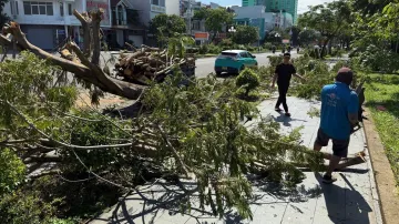 Následky tajfunu Kalmaegi ve vietnamském Dac Laku (snímek ze 7. listopadu 2025)