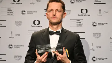 Producent snímku Sbormistr Jiří Konečný s cenou za nejlepší film roku 2025