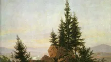 Caspar David Friedrich / Výhled na údolí Labe, 1807