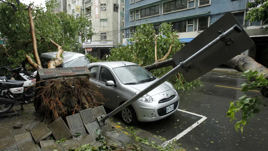Následky tajfunu na Tchaj-wanu
