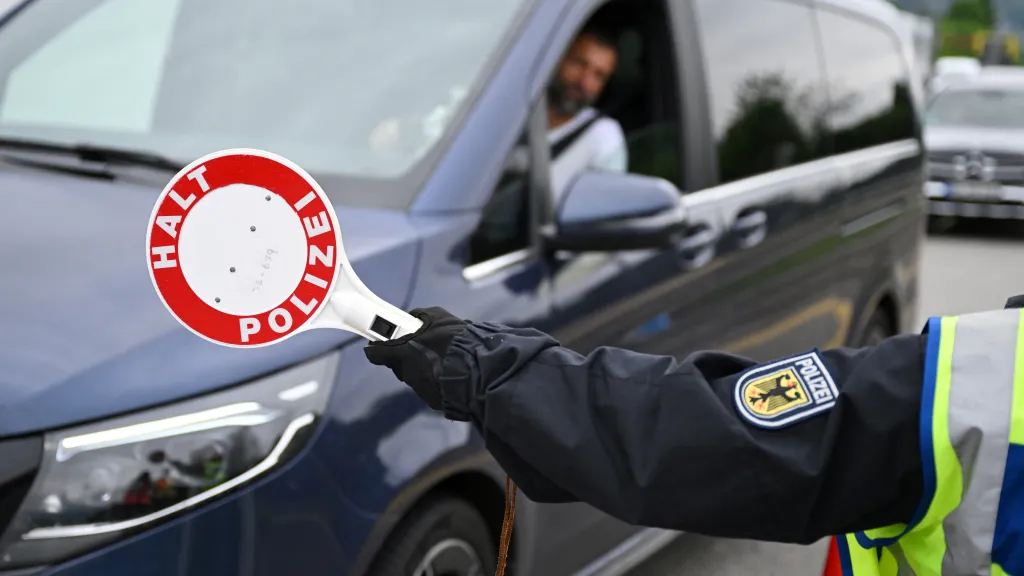 Náhodná kontrola na německých hranicích