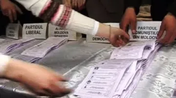 Sčítání hlasů v Moldavsku
