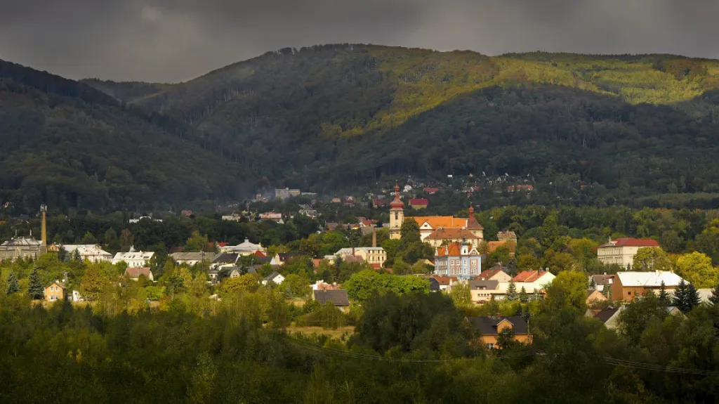 Pohled na Horní Jiřetín