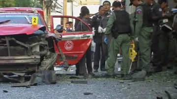 Vyšetřování výbuchu v Thajsku