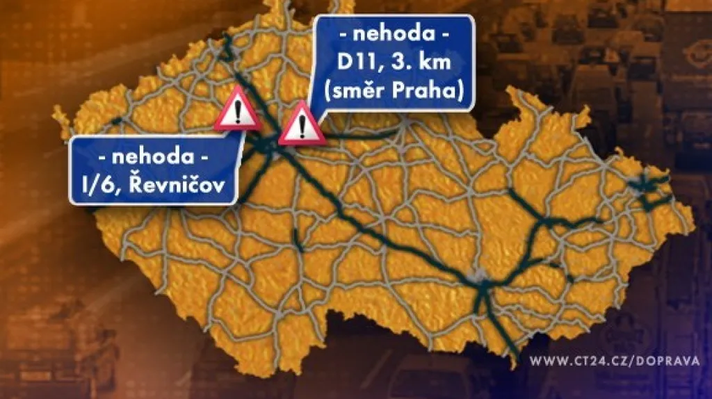 Dopravní situace v pondělí 26. 10. 2009