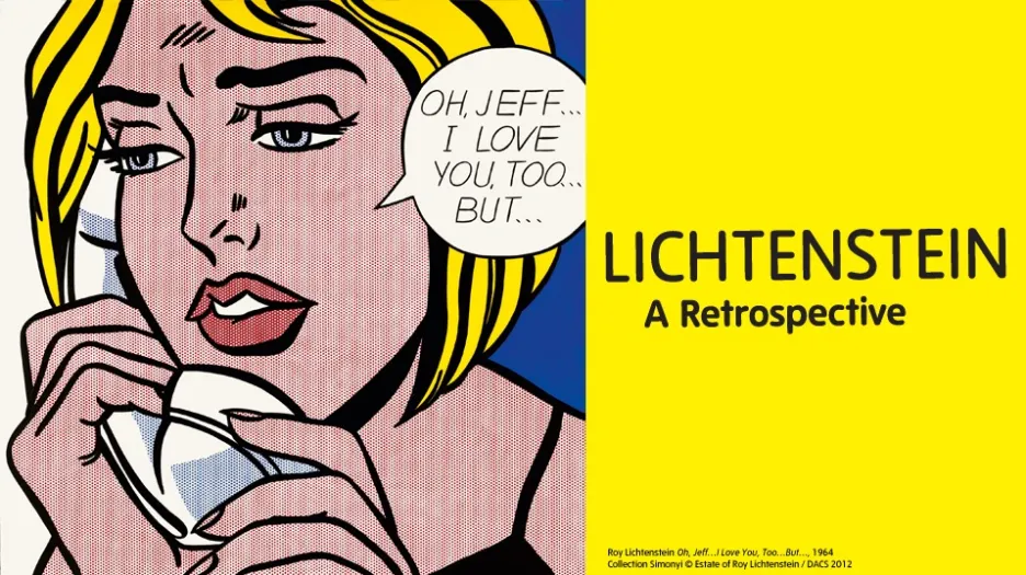 Plakát k výstavě Roy Lichtenstein - A Retrospective