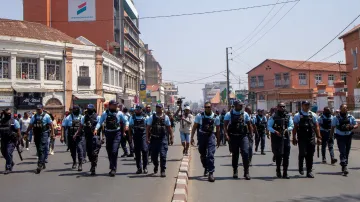 Policisté v Antananarivu