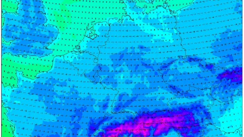 Středeční ranní minima budou ve střední i západní Evropě většinou pod nulou