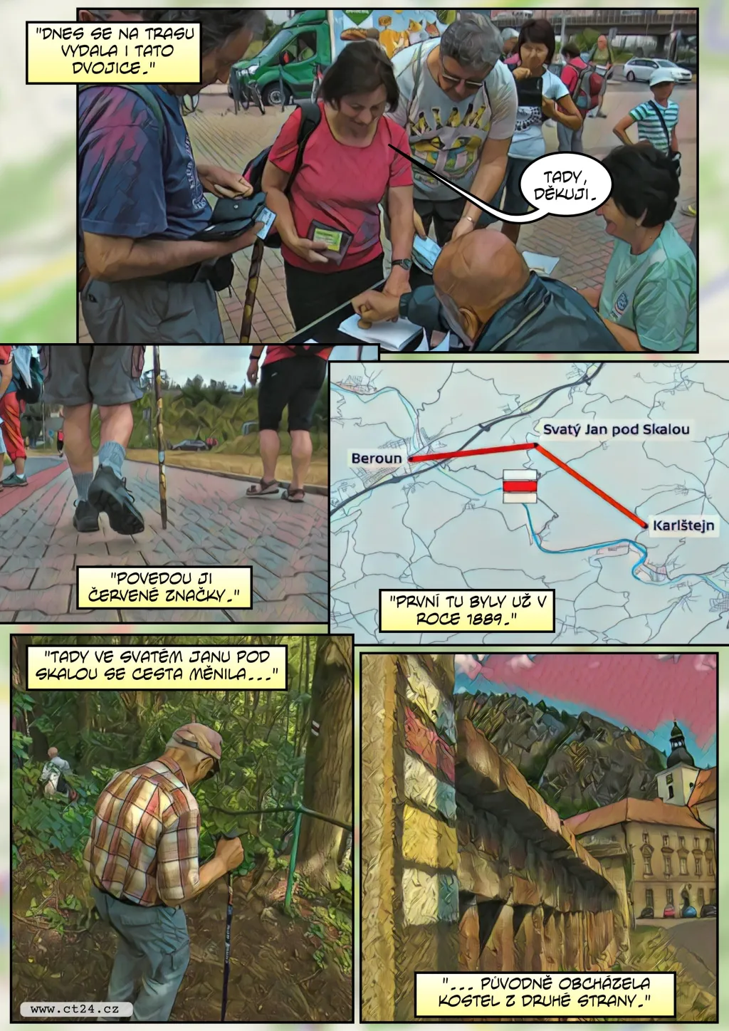 Komiks: 130 let od označení první turistické trasy