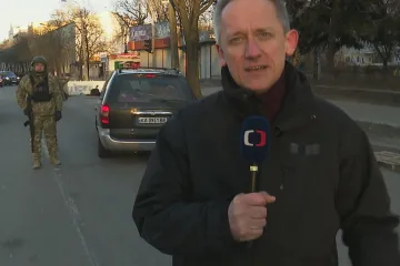 Prezident Zelenskyj v obléhaném Kyjevě poskytl rozhovor štábu ČT