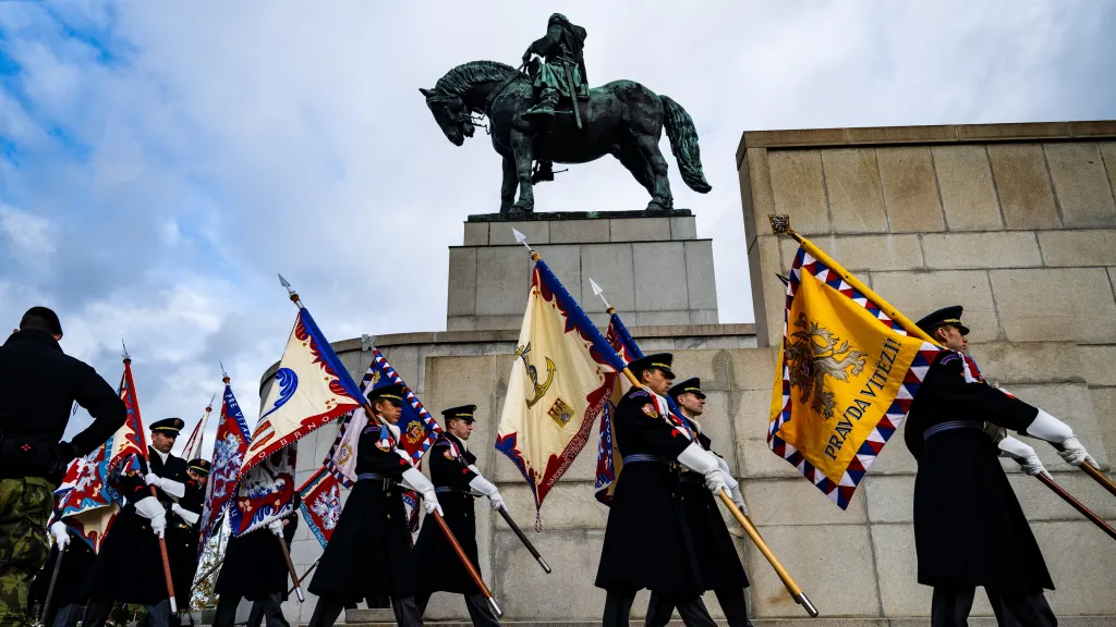 Slavnostní pietní akt při příležitosti 107. výročí vzniku samostatného československého státu