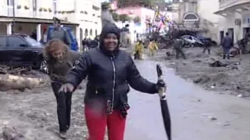 Následky sesuvů půdy