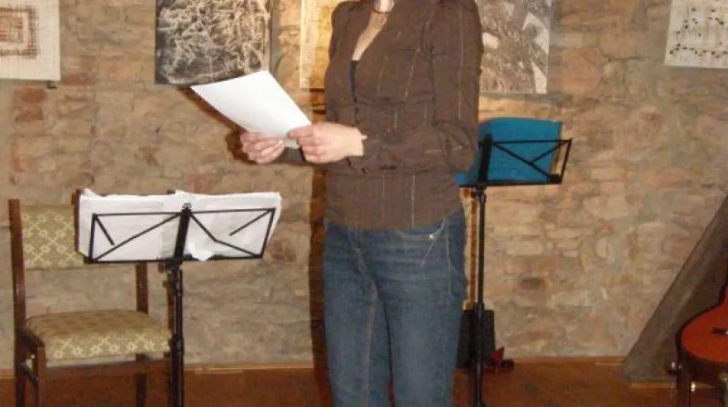 Adriana Rohde Kabele při vernisáži