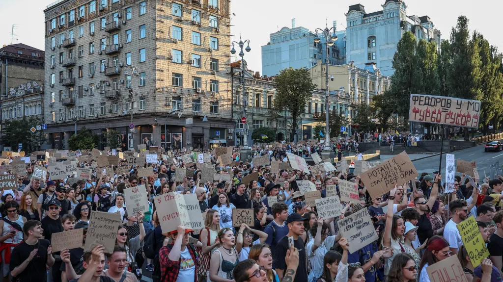 Protest v Kyjevě, 31. 7. 2026