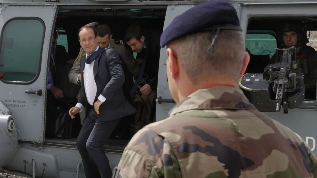 François Hollande v Afghánistánu