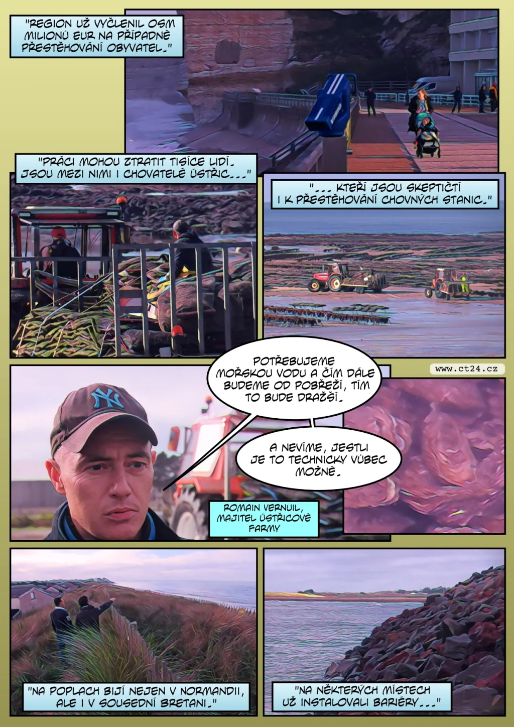 Polovina normandského pobřeží zmizí pod vodou, ukazuje nová studie