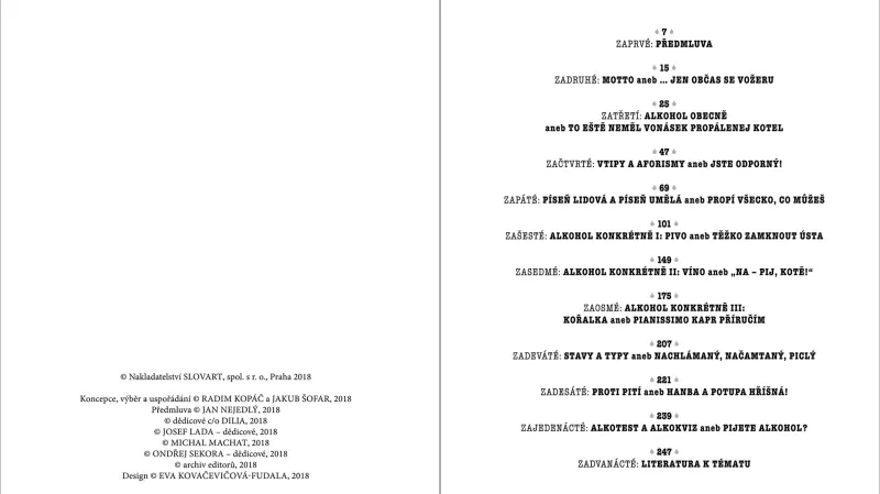 Ukázka z knihy Pijácká čítanka