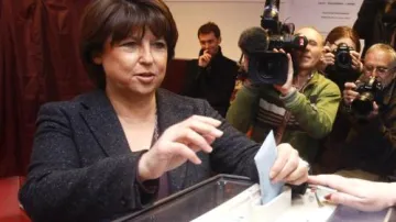 Martine Aubryová u voleb